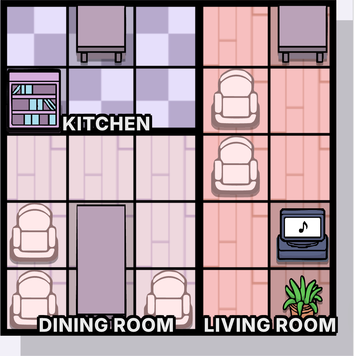 House Party game board screenshot