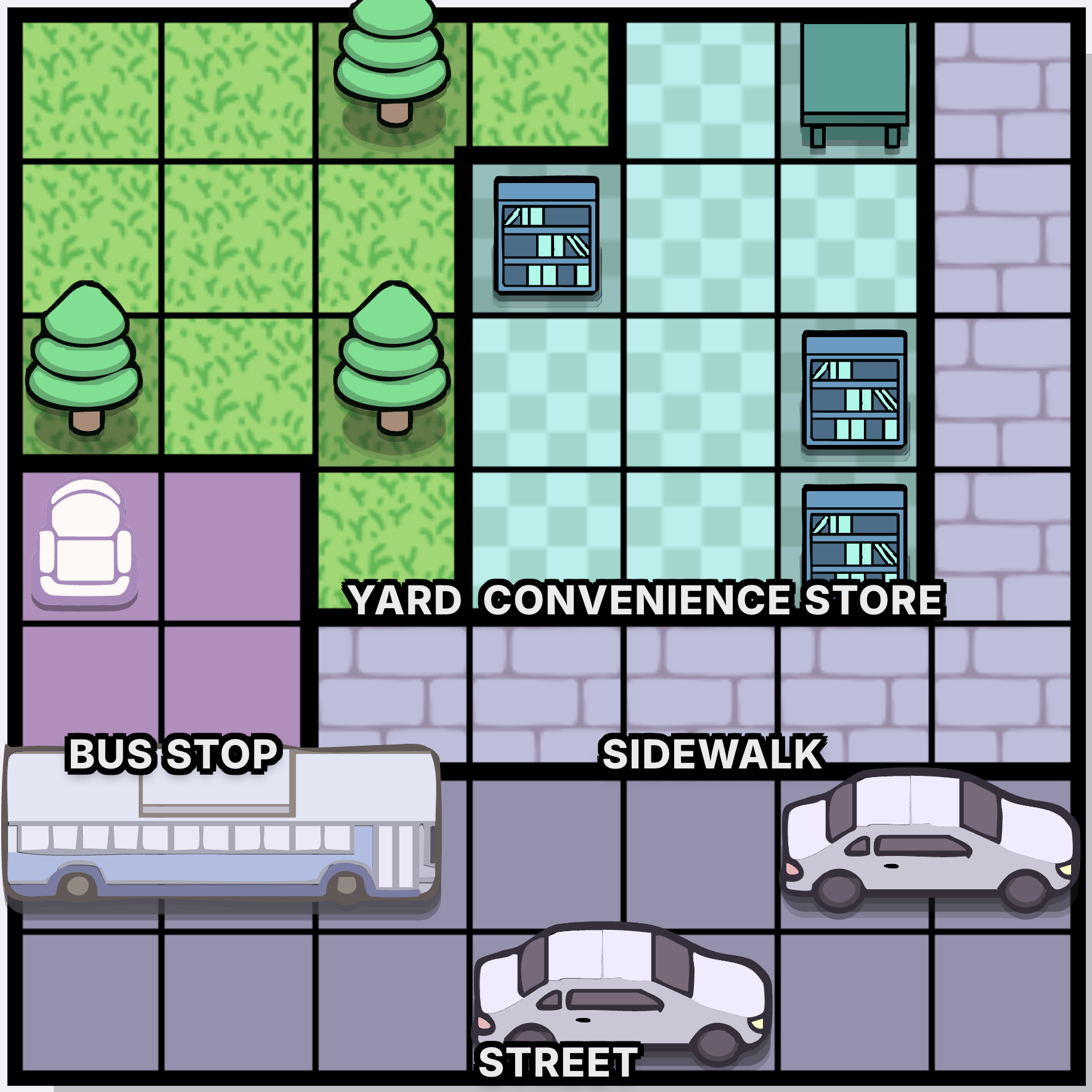 The Bus Stop game board screenshot