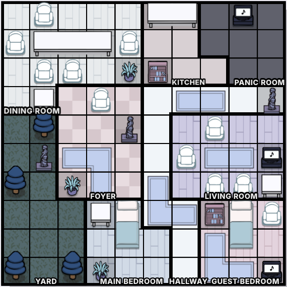 The Panic Room game board screenshot