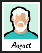 August retrato