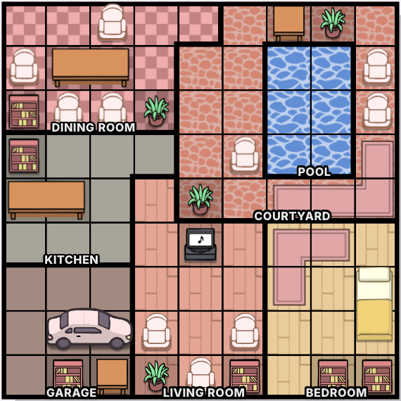 The Terracotta Courtyard game board screenshot