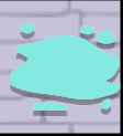 Derrame de pintura icono de objeto del tablero