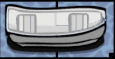 Bote de remos icono de objeto del tablero