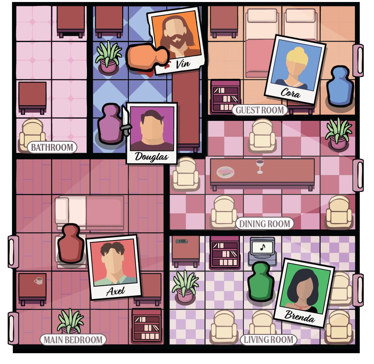 Official Murdoku game board screenshot