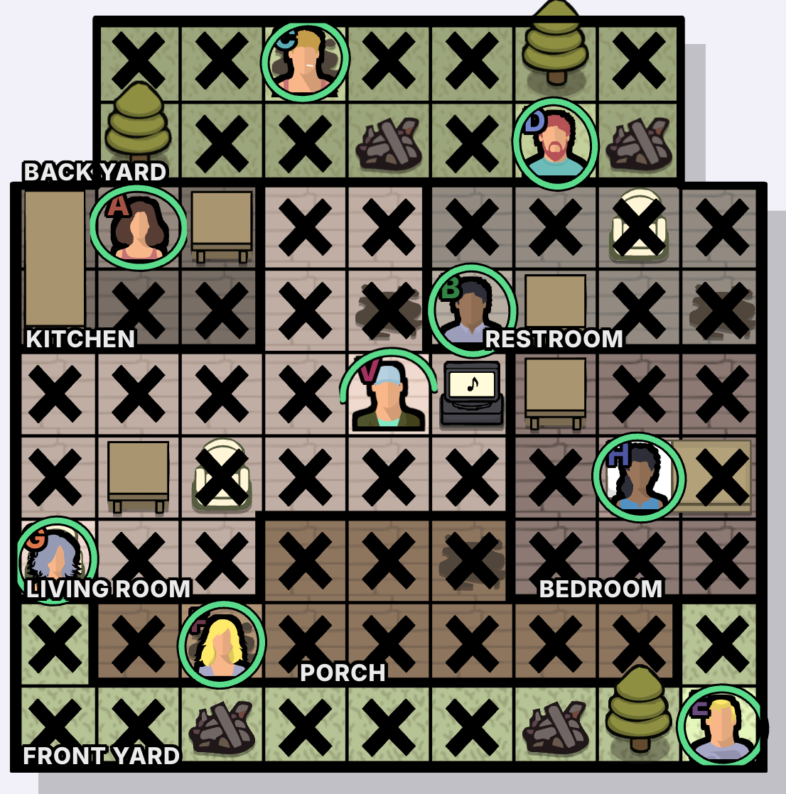 A Messy Situation Murdoku walkthrough answer - solved board