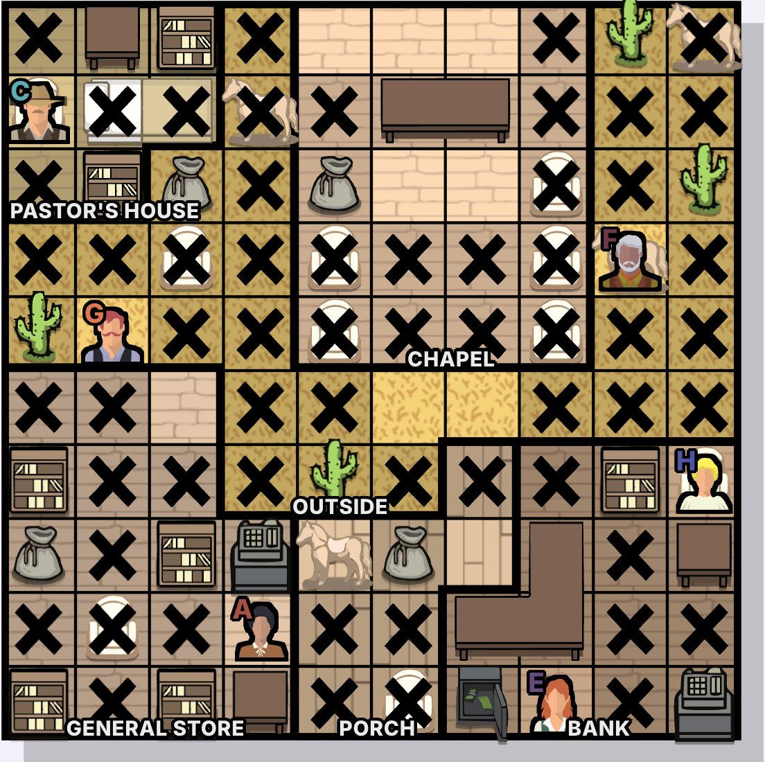 Frontier Town / El Pueblo de la Frontera step 6