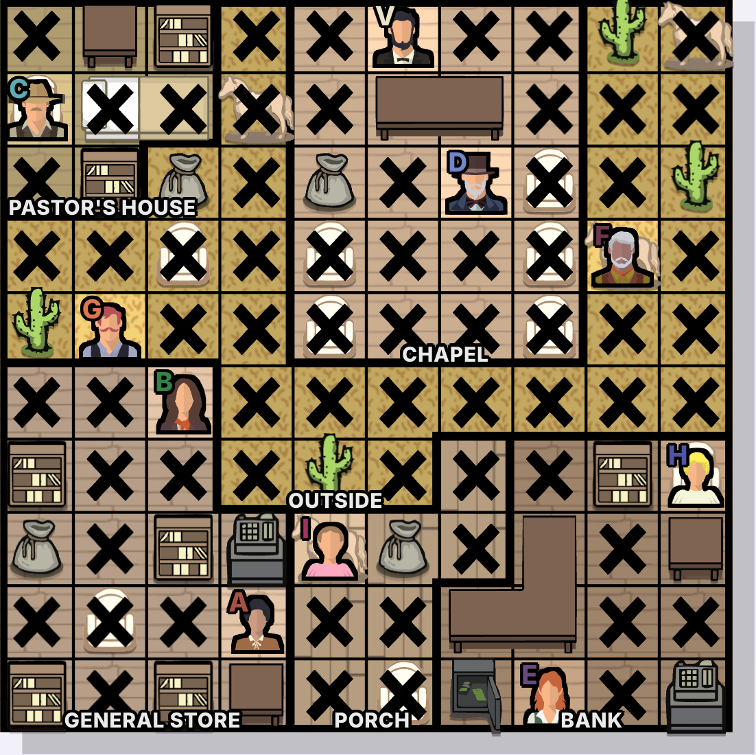 Frontier Town / El Pueblo de la Frontera step 7