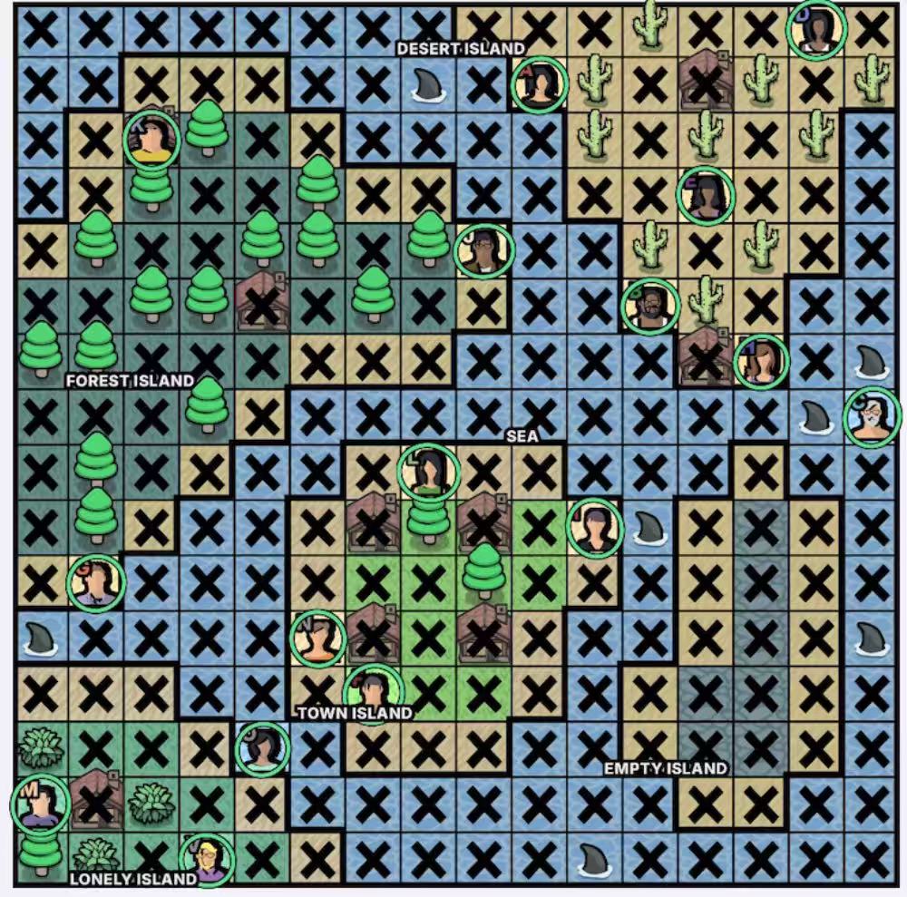 Mystery Islands Murdoku solution - solved board