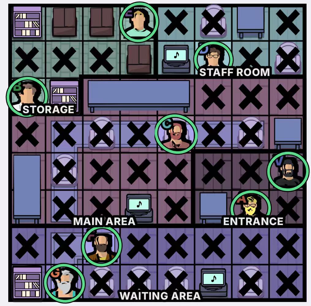 The Barbershop Murdoku walkthrough answer - solved board