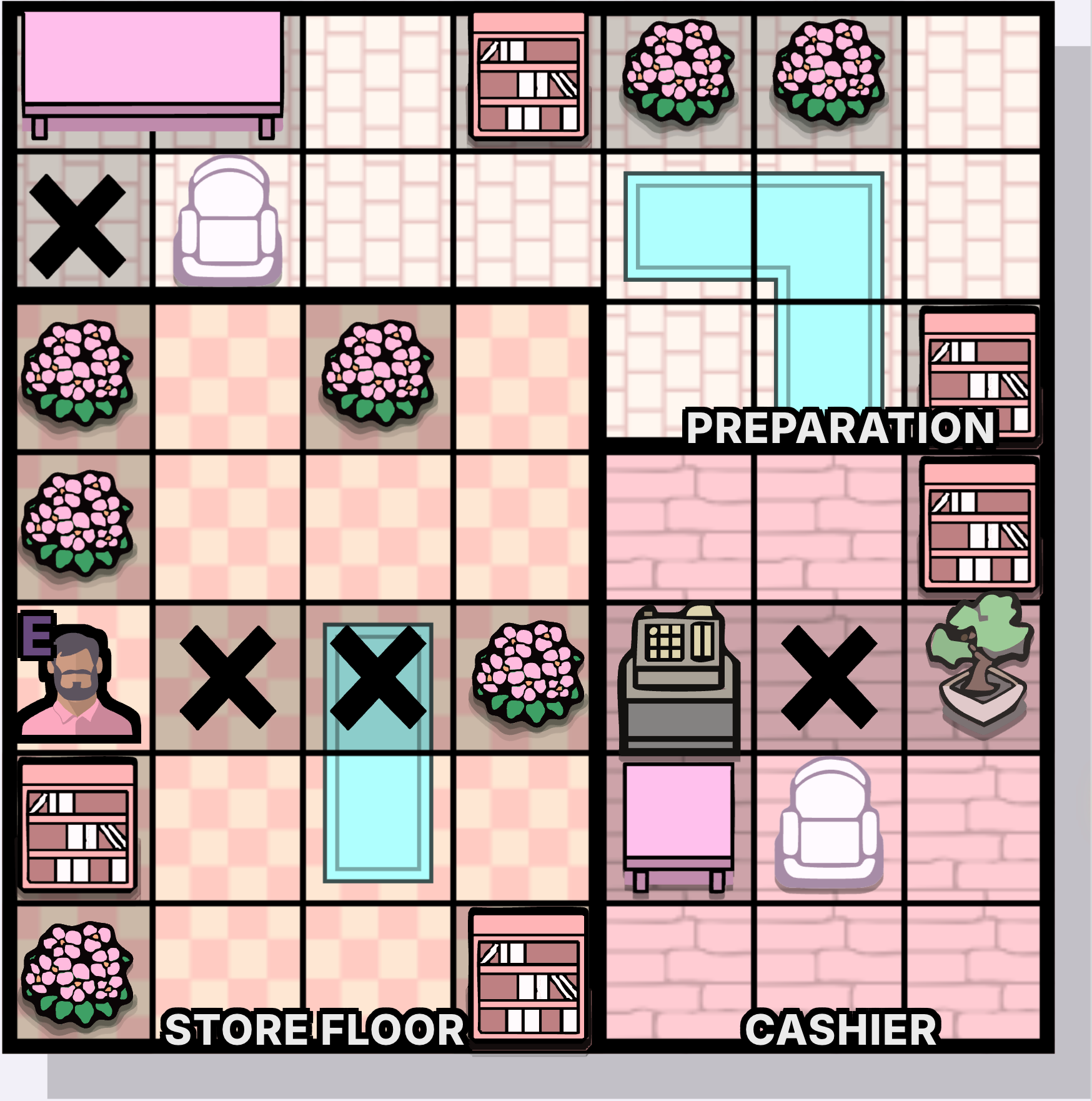 花屋 step 1
