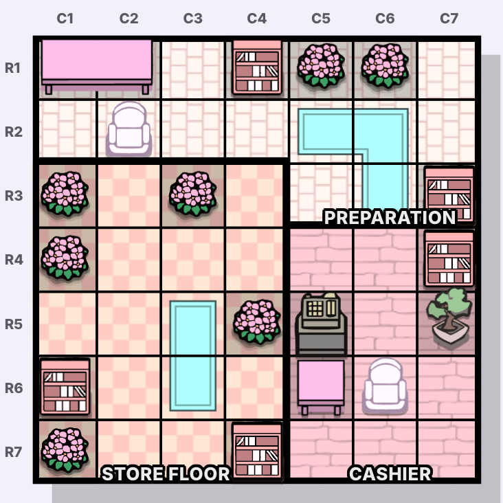 花屋 犯行現場マップ